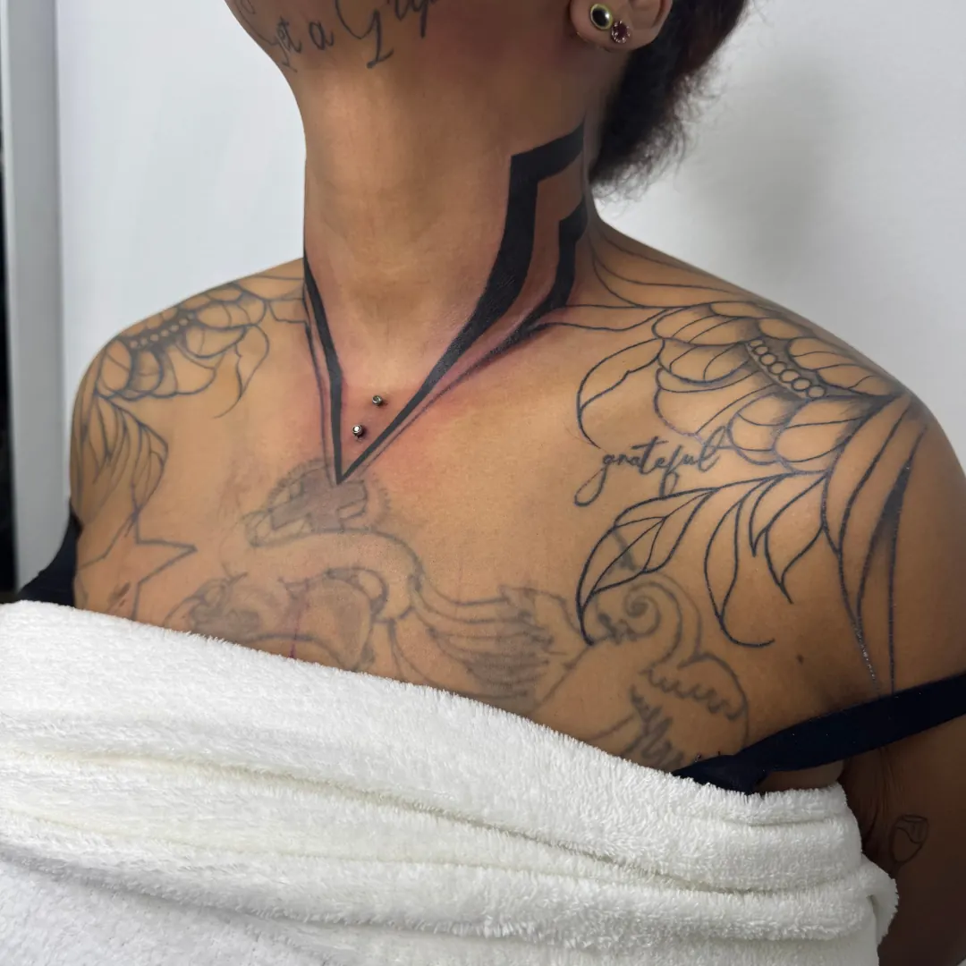 Tattoo von Lisa, Fineline