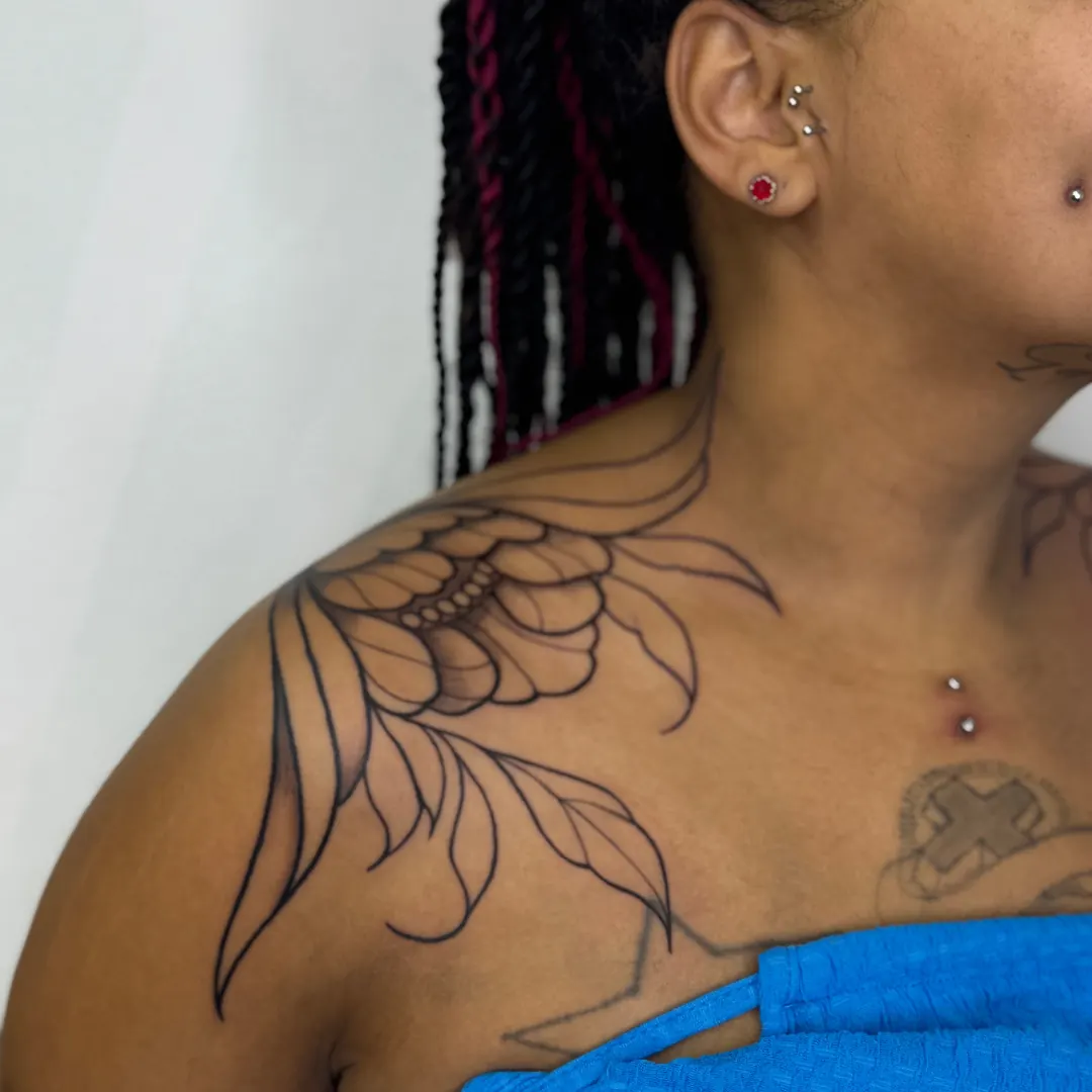 Tattoo von Lisa, Fineline