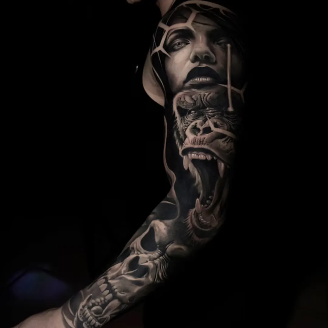 Realistic Tattoo bei Golden Geometry in Stuttgart